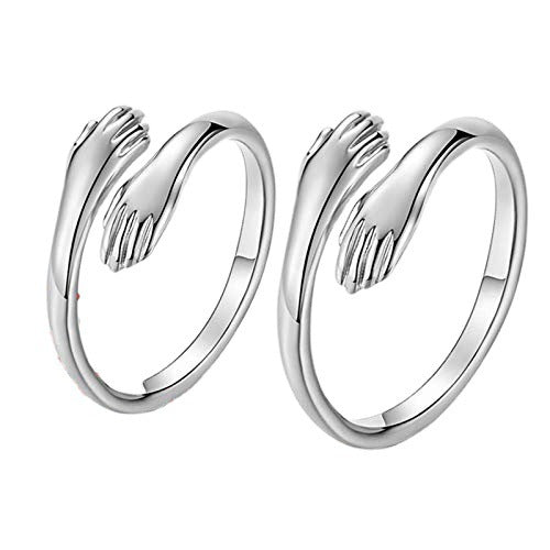 LANZA RINGS 
Alloy Simple Hands Hug ring